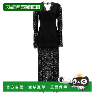 香港直邮Rabanne 女士 长款蕾丝连衣裙 26PJRO231PA0170