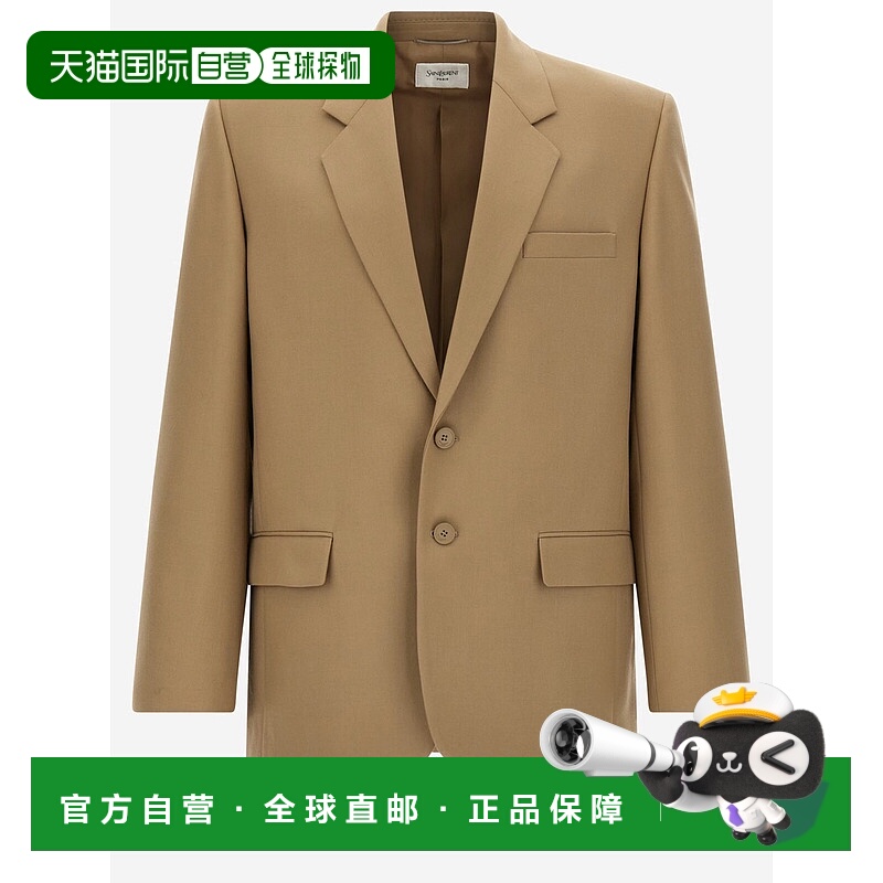 1h可退 欧洲直邮saint laurent 男士 夹克衫新款羊毛