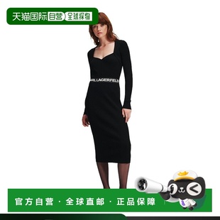 240W1334 徽标针织连衣裙 香港直邮Karl Lagerfeld