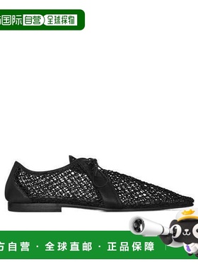 香港直邮Saint Laurent timothee derbies in fishnet and smooth
