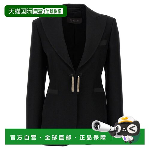 1h可退 香港直邮MAX MARA 女士夹克 BOEMIA002 AW2024 黑色 Black