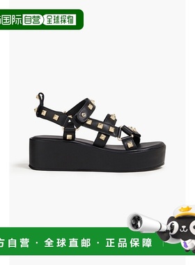 香港直邮Maje 女士 铆钉皮质防水台凉鞋 MFACH00499牛皮