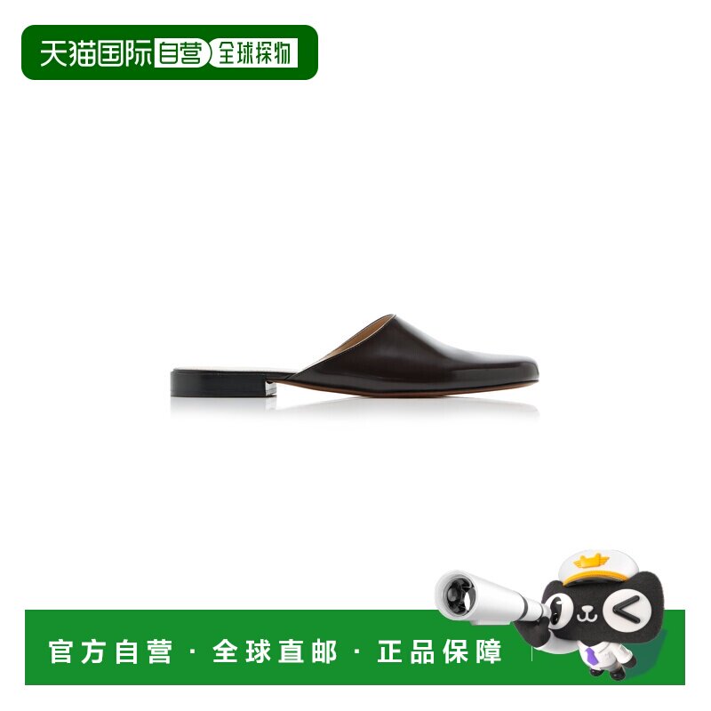 1h可退 美国直邮The Row 女士 Penelope 皮质凉拖 brown棕色 舒适
