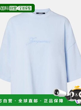 1h可退 香港直邮Jacquemus 女士 Pigmento 棉质针织T恤 blue蓝色