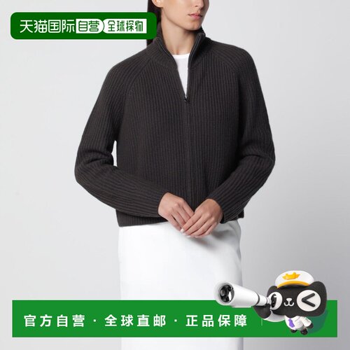 香港直邮LISA YANG 女士 SADIE ZIPUP 深色绿色羊绒针织开衫 2025