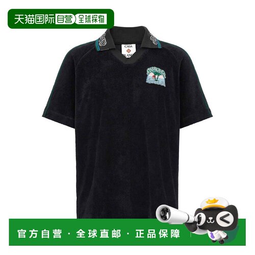 香港直邮CASABLANCA 男士POLO衫 MPF26JTP52901 AW2026 黑色