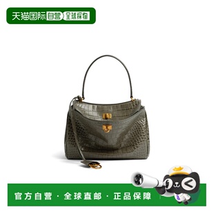 香港直邮Balenciaga 巴黎世家 女士 Rodeo 小号军装绿色手袋 7897