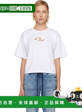 香港直邮Diesel 迪赛 女士 白色 T-Buxt-Crop-Od T 恤 A150960NIA
