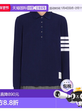 1h可退 香港直邮Thom Browne 长袖针织POLO衫 FJP053G07976条纹