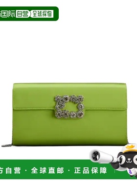 香港直邮Roger Vivier 缎面 Efflorescence 手拿包 RBWAMFD0207RS