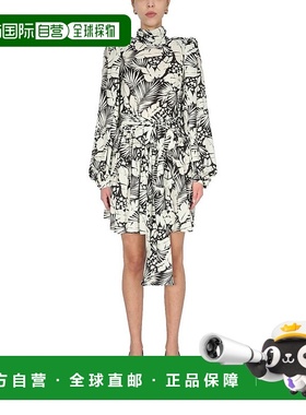 1h可退 香港直邮Saint Laurent 圣罗兰 女士 卉花印花连衣裙 6477