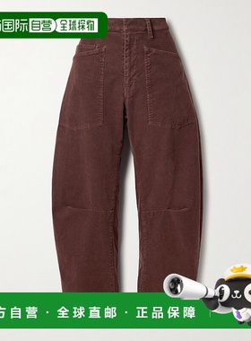 香港直邮NILI LOTAN 女士 Shon 棉混纺灯芯绒锥形长裤 10193W590M