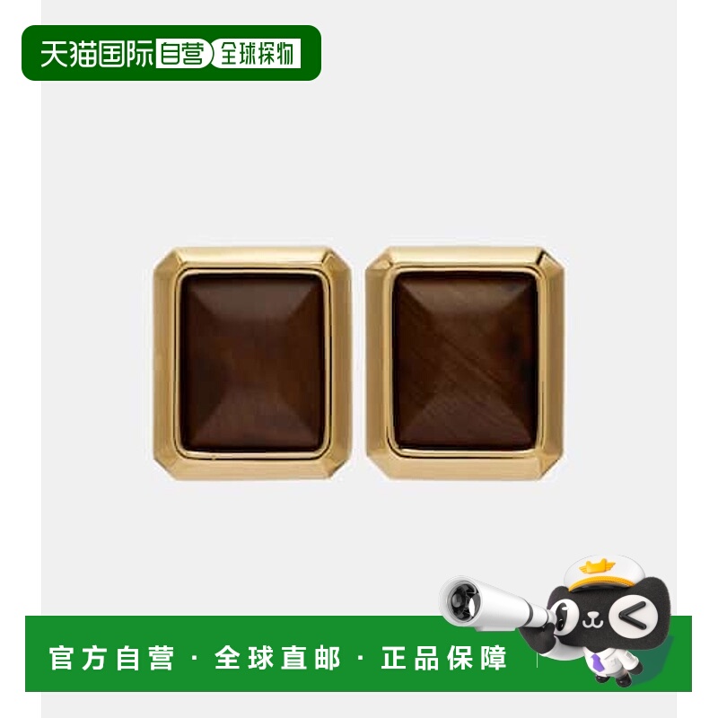 1h可退 香港直邮Jacquemus 女士 Carre 耳环 brown棕色 舒适时尚