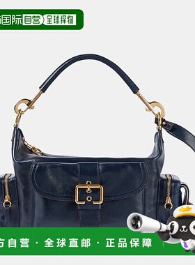 1h可退 香港直邮Chloe 蔻依 女士 Camera 中号皮革肩包 blue蓝色