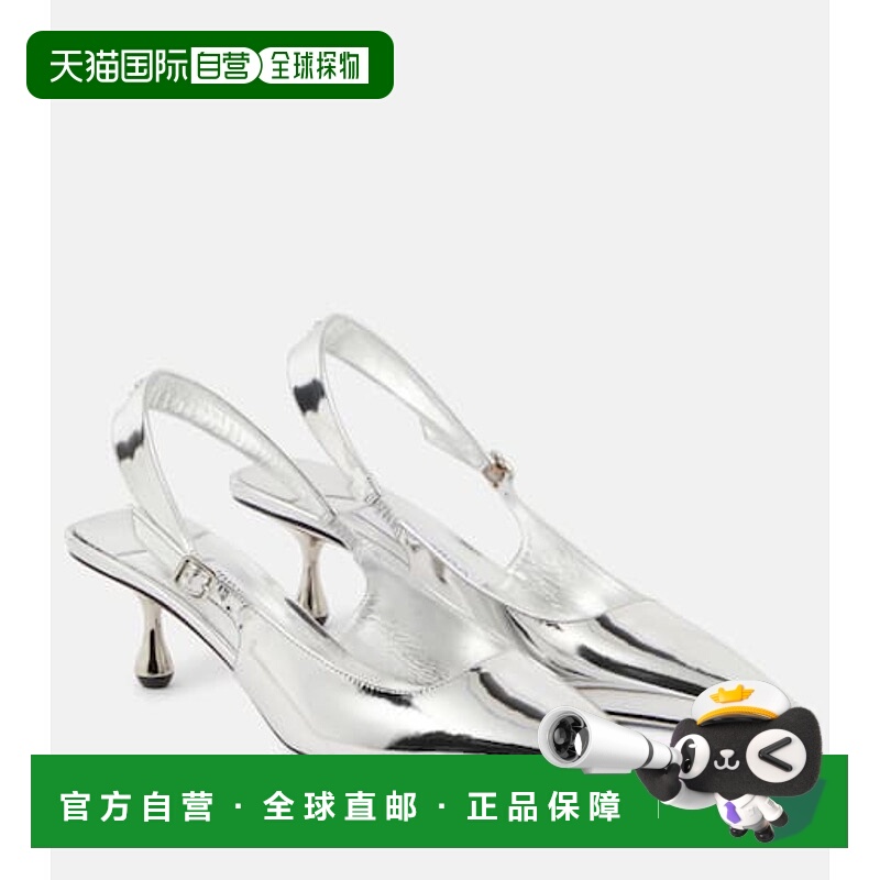 香港直邮Tom Ford 汤姆 福特 女士 Amel 金属感皮质露跟浅口鞋