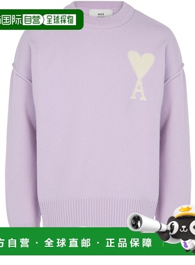 欧洲直邮AMI PARIS 25春夏  AMIT3N24PUR 男士 针织衫羊毛长袖