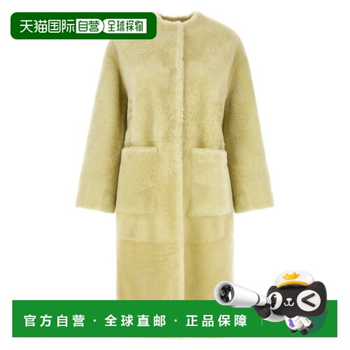 香港直邮BLANCHA 女士 长款皮草大衣 26106300GIADA