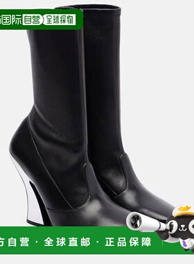 1h可退 香港直邮Givenchy 纪梵希 女士 95 皮质短靴 black黑色 舒