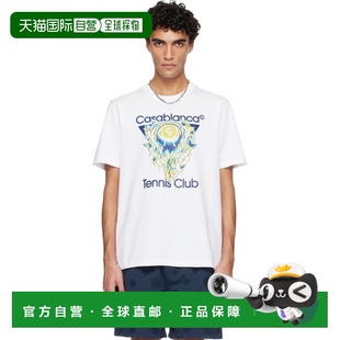 白色 Tennis 恤 香港直邮Casablanca 男士 Icon 1h可退 Club
