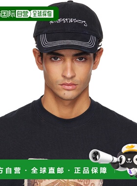 香港直邮Acne Studios 艾克妮 男士 黑色 Twill Logo 棒球帽 C404