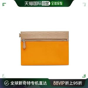 香港直邮Fendi logo拉链手拿包 7N0108ABGS