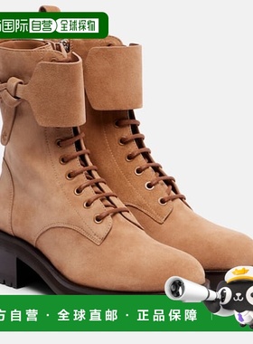 香港直邮Jimmy Choo 周仰杰 女士 ROSABEL 绒面革战地靴女靴