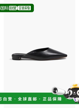 香港直邮VINCE 女士 Ana 皮质便鞋 J0048L2002BLACK