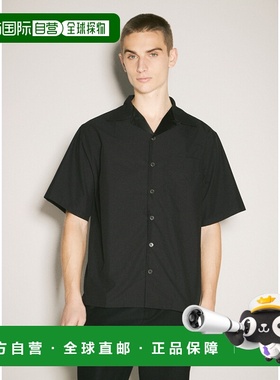 1h可退 香港直邮Prada 普拉达 男士 短袖科技棉质衬衫 SC80316A6F