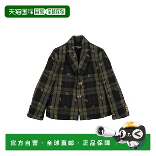 1h可退 香港直邮versace 女童 Blazers 西装外套童装 green绿色