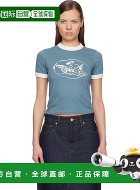 1h可退 香港直邮CARHARTT WIP 女士 蓝色 Reminiscing Ringer T