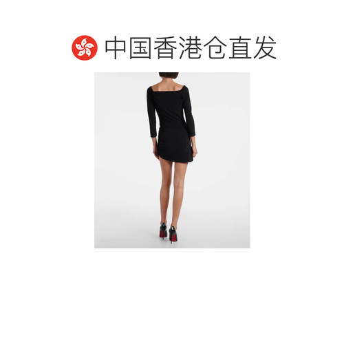 1h可退 香港直邮NORMA KAMALI 诺玛 卡玛丽 女士 褶皱针织迷你连