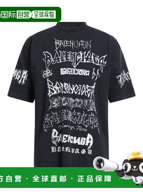 1h可退 香港直邮Balenciaga 巴黎世家 男士 T恤 black黑色 舒适时