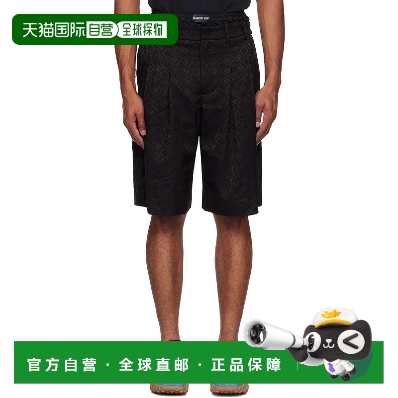 1h可退 香港直邮Marine Serre 男士 黑色 Moon Diamond Jacquard