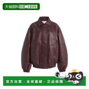 1h可退 香港直邮The Frankie Shop 女士 Prescott 仿皮夹克