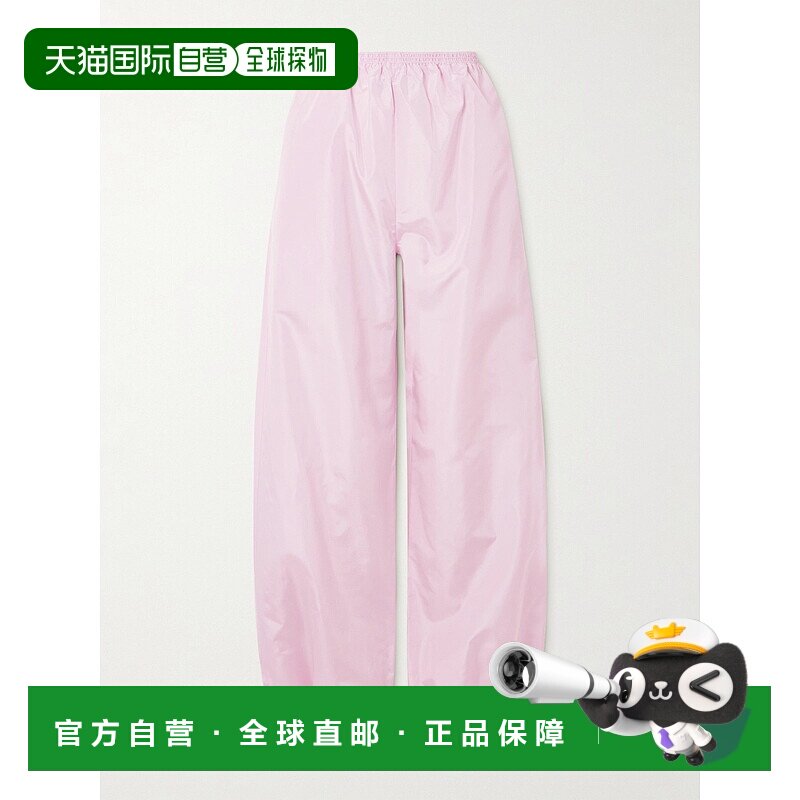 香港直邮Alaia 女士 真丝塔夫绸锥形长运动裤 AA9P1151W039A416RO