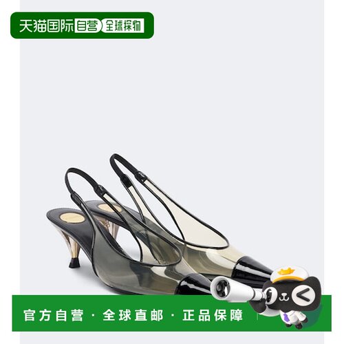 香港直邮Saint Laurent 圣罗兰 女士 Fanny 皮革边露跟浅口鞋