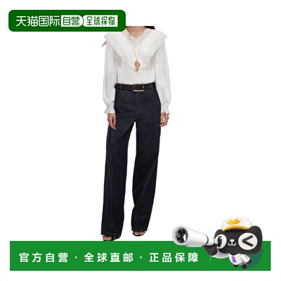 香港直邮SELF-PORTRAIT 女士衬衫 PF26040TC AW2026 白色 粘胶蕾