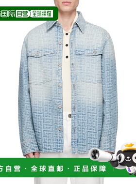 香港直邮Balmain 翻领长袖衬衫男装 CH1HC088DD27