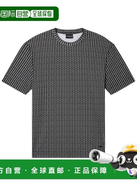 香港直邮Emporio Armani 满印刺绣T恤 EM004914AF24857短袖阿玛尼