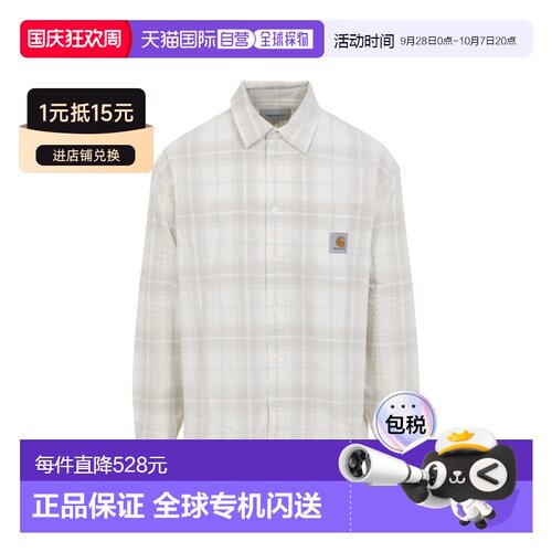 1h可退 香港直邮CARHARTTWIP/LS Wilber男士衬衫