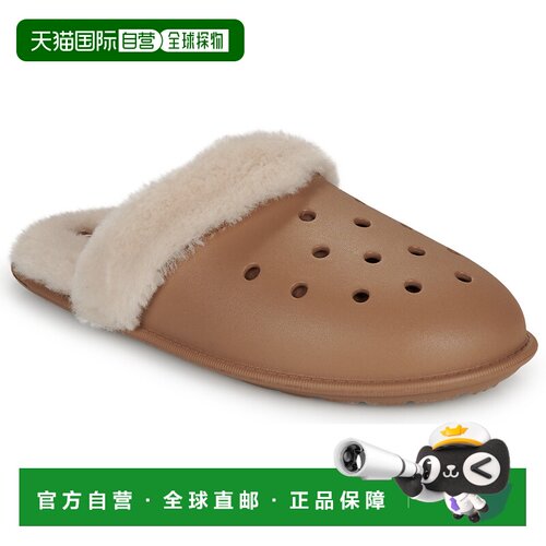 欧洲直邮Crocs卡骆驰运动鞋拖鞋/便鞋Classic Fuzz Scuff春季上新