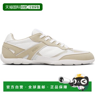 灰白色 Leather 雨果 运动 Faux 男士 Mesh 香港直邮Hugo 驼色