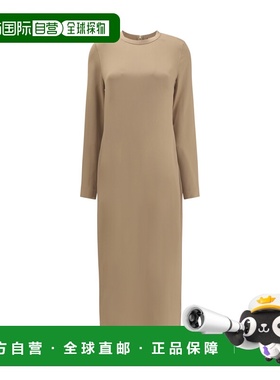 1h可退 香港直邮toteme 女士 长款缎面连衣裙 261WRD0275FB0546