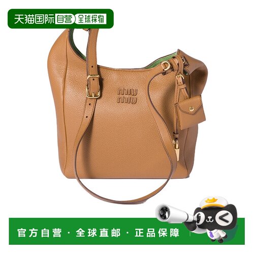 香港直邮Miu Miu 徽标单肩包 5BE0982IFLVOOO斜挎包手提包