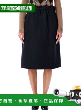 香港直邮PRADA 女士半身裙 P134ZG18DEF0008 AW2025 蓝色 Prada C