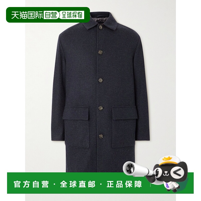 1h可退 香港直邮Loro Piana 诺悠翩雅 男士 双面羊绒混纺大衣 FAM