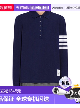 1h可退 香港直邮Thom Browne 长袖针织POLO衫 FJP053G07976条纹