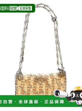 香港直邮Rabanne 女士 1969 奈米水晶樹脂單肩包 25HSS0127MET804