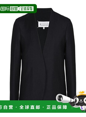 1h可退 香港直邮Maison Margiela 黑色单排扣西装夹克 S50BN0318S
