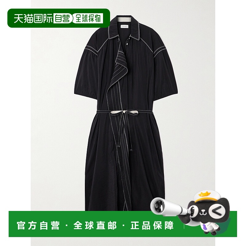 1h可退 香港直邮Lemaire 女士 有领连衣裙 DR1072LF208 black黑色